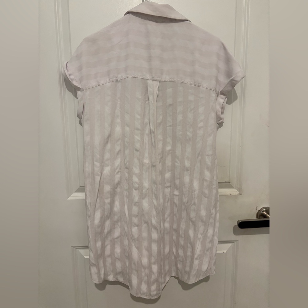 Show me your MuMu” | Martins Shirt Dress White Stripe Size Small - Picture 5 of 6